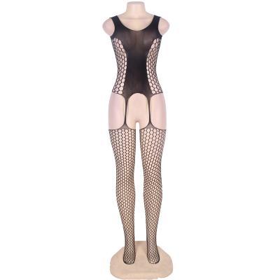#H3017 Sexy women's exotic lingerie cut-out crotchless fishnets body stockings