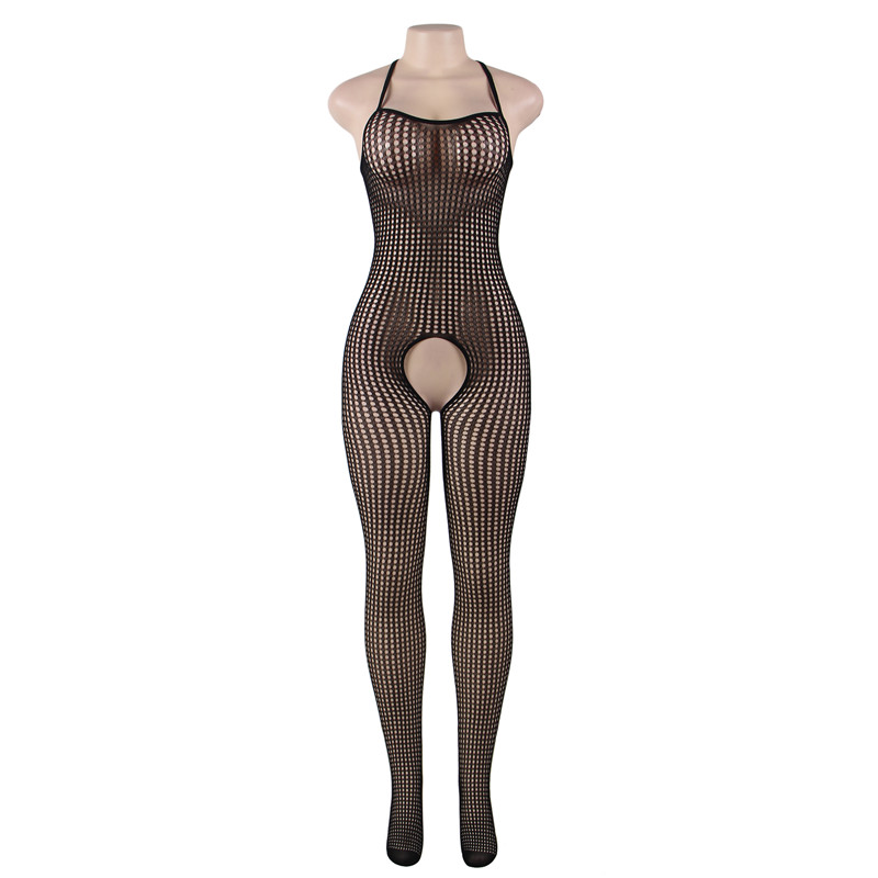 #h3016 Women's Sexy Exotic Lingerie Cut-out Crotchless Fishnets Body Stockings